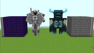 4096 crying obsidian + ferrous wroughtnaut + warden + bedrock = ???