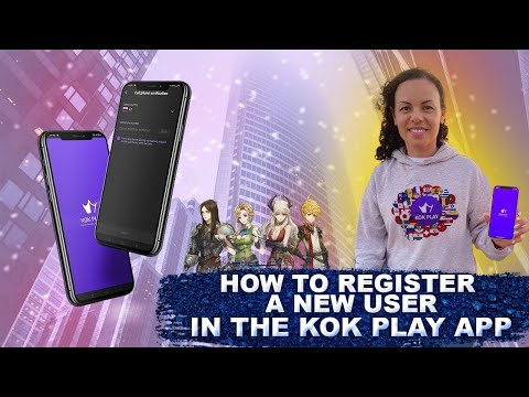 How to register a new user in the KOK PLAY APP