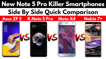 Asus Zenfone 5 vs Redmi Note 5 Pro vs Moto X4 vs Nokia 7 Plus | Quick Comparison | Note 5 Pro Killer