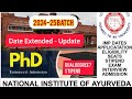 Nia jaipur p202425 date extended update dr nandeesh j