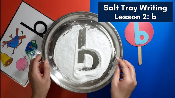 Salt Tray Writing | Lesson 2: Phonic b |  Montessori Homeschool Curriculum by Junior Scholars