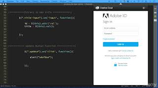 JavaScript AJAX & PHP 031 - Update functionality part 2 - Button Click