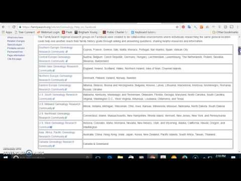 FamilySearch Facebook Communities #genealogy #familyhistory