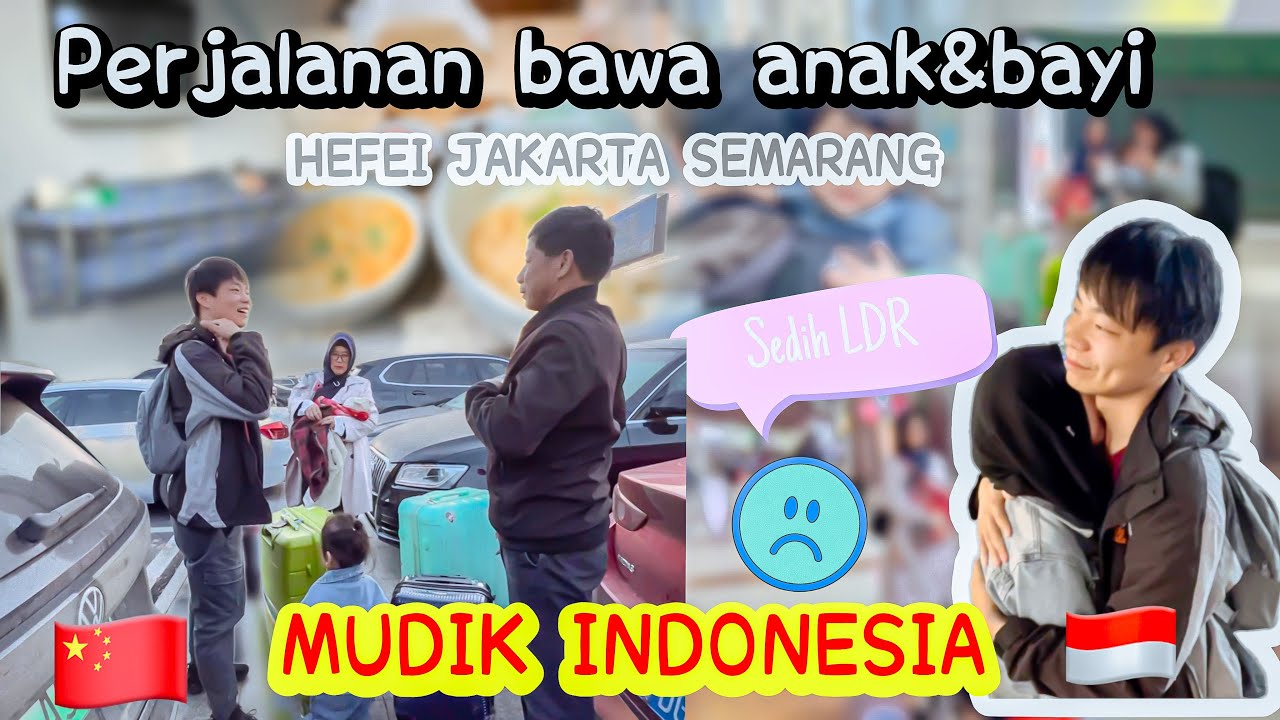 AKHIRNYA MUDIK KE INDO BAWA BAYI TAMPA SUAMI