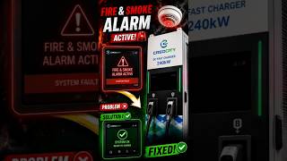 ⚡ 240kW DC Fast Charger Fire & Smoke Alarm Troubleshooting #evcharging #fastcharging