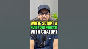 Write Script & Plan Your Podcast With ChatGPT #padcast #script #contentcreator #hafizmugheera #tech