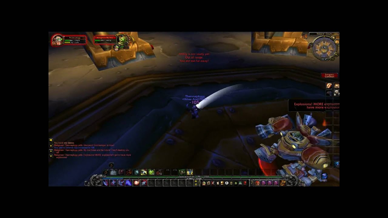 Level 40 rouge solos Mekgineer Thermaplugg NONE TWINK