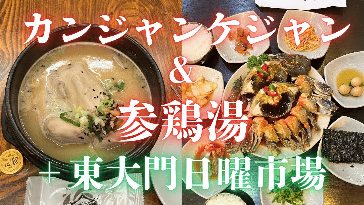 【韓国🇰🇷サムゲタンの名店が美味すぎた】日曜日限定の〈東大門日曜市場〉で掘り出しものを探せ🙂