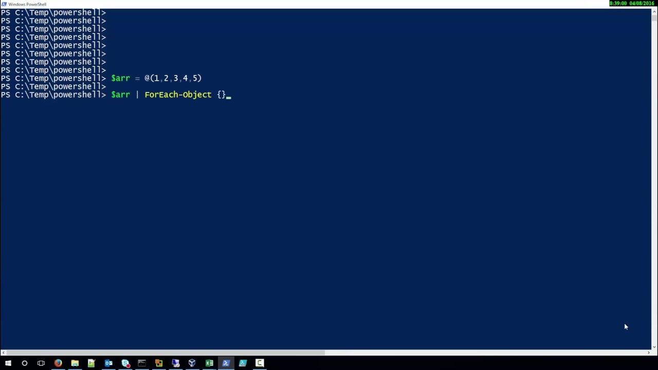 How to use foreach loop in powershell YouTube