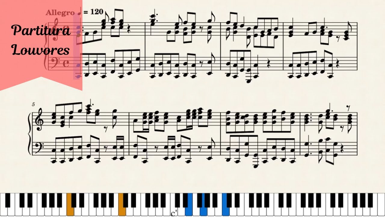 Aleluia (Georg Friedrich Händel) - Partitura Piano