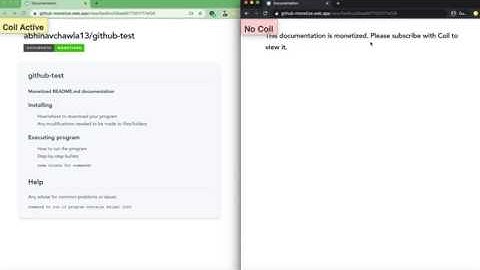 Web-monetize GitHub Documentation: Coil vs non-Coil Preview (4/4)