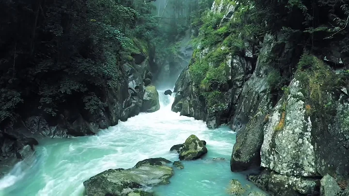 Peaceful rushing water