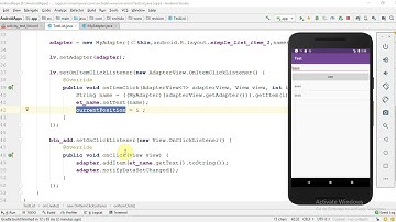 فيديو #146 | تعديل عنصر في ListView عند الضغط عليه