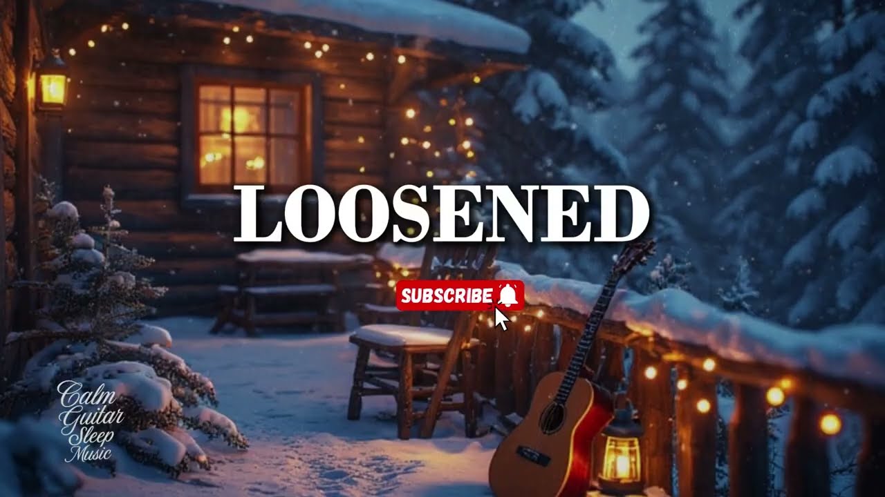 Winter Acoustic Guitar Relaxation ~ Night Outdoor Calm for Deep Sleep & Gentle Rest