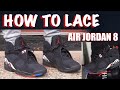how to tie jordan 8