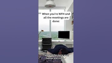 WFH life when meetings are over: Time for a power nap 😴