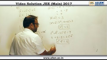 JEE Main 2017 Exam Mathematics Solution – Q. No. 42, 43, 44 (Paper Code-B)