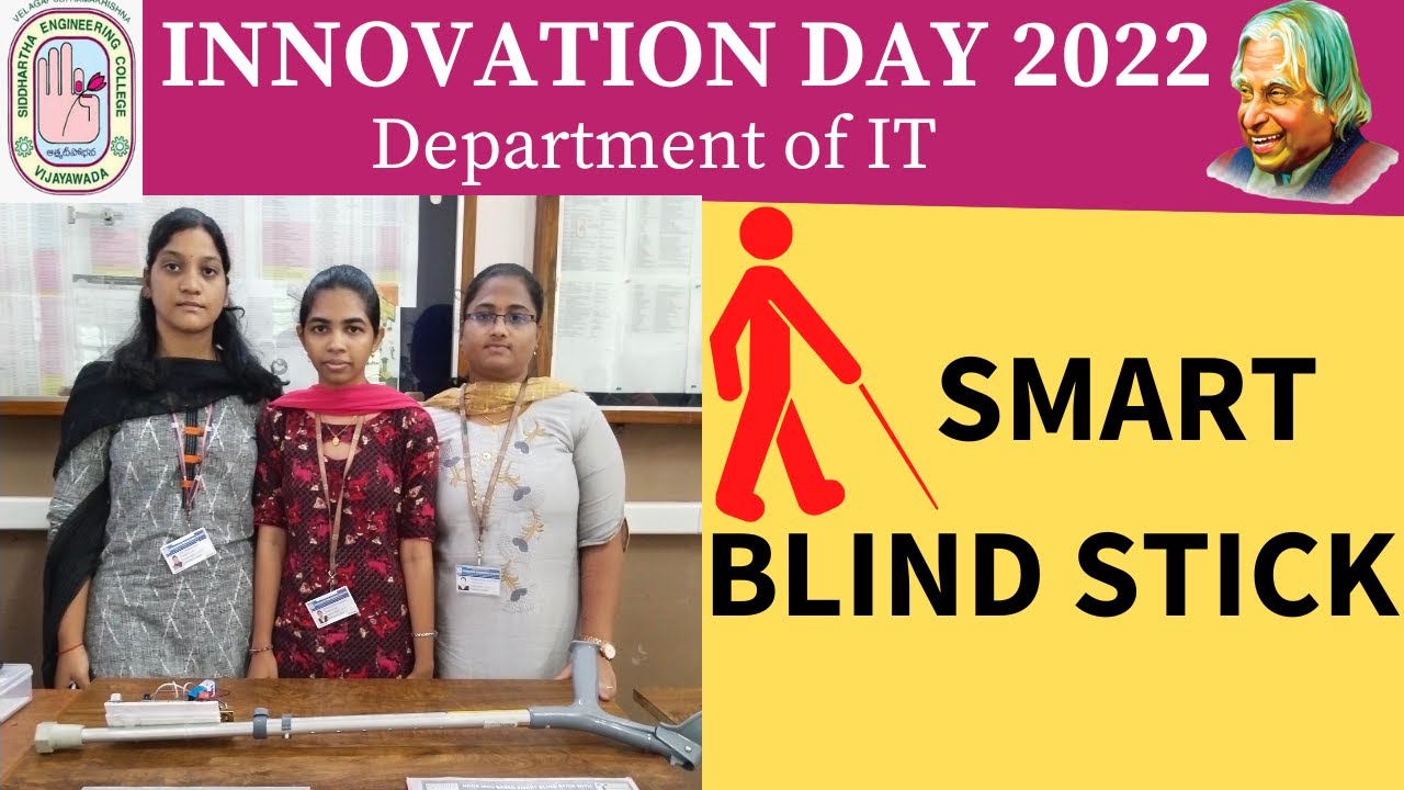 Smart Blind Stick Innovative Model | VRSEC | Innovation Day ...