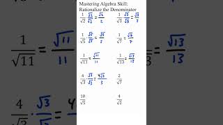 Get Rid of the Square Root in the Denominator!