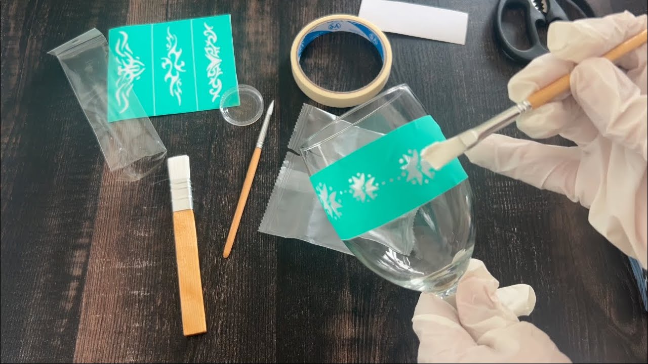 How to Etch Glass at Home with Ease | Glass Etching Cream Kit Review ...