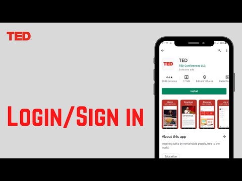 How To Login To TED Account | Sign In TED App