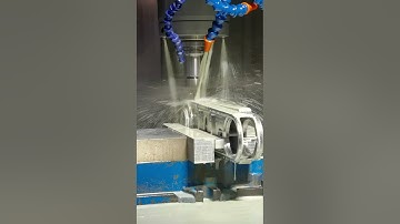 Video of the machining process of the robot arm