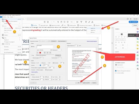 Video: Come si aggiunge la filigrana nel file PDF?