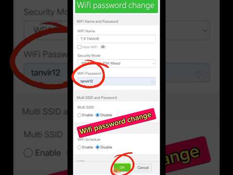Wifi password change