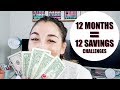 12 Months = 12 Savings Challenges