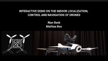 Interactive demo on the indoor localization, control and navigation of drones
