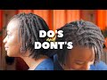 Starter Locs Tips | Dos and Dont's | Dreadlock Journey (Two Strand Twist Starter Locs on 4C Hair)