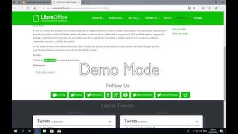 LibreOffice Directory Traversal Flaw (CVE-2018-16858) (Remote Code Execution via Macro/Event) Demo
