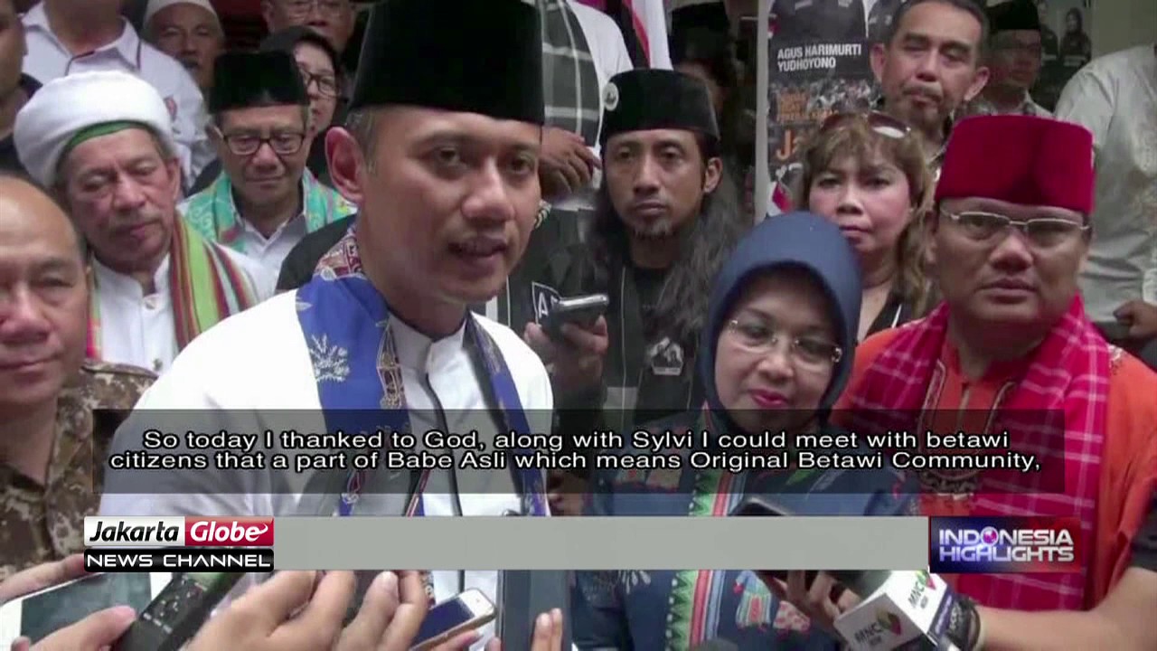 Agus-Sylviana Takes Gubernatorial Campaign To Kramat Sentiong