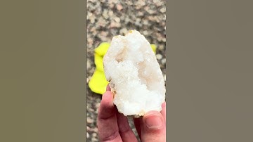 Breaking a geode!! Pt. 1 #cdesignsandminerals #crystals #geode #rocks