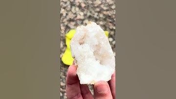 Breaking a geode!! Pt. 1 #cdesignsandminerals #crystals #geode #rocks