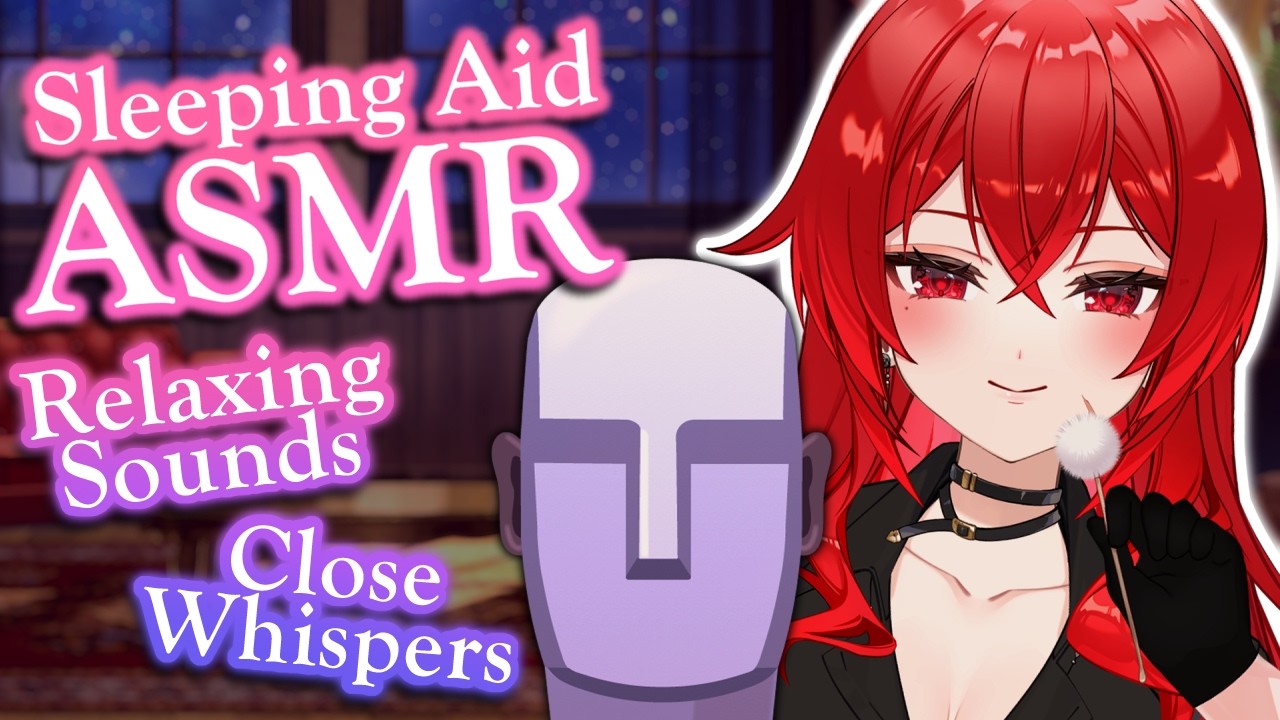 【ASMR】Binaural Close Whispers & Sounds To Fall Asleep To〜 | 🔴LIVE VTuber, No Ads