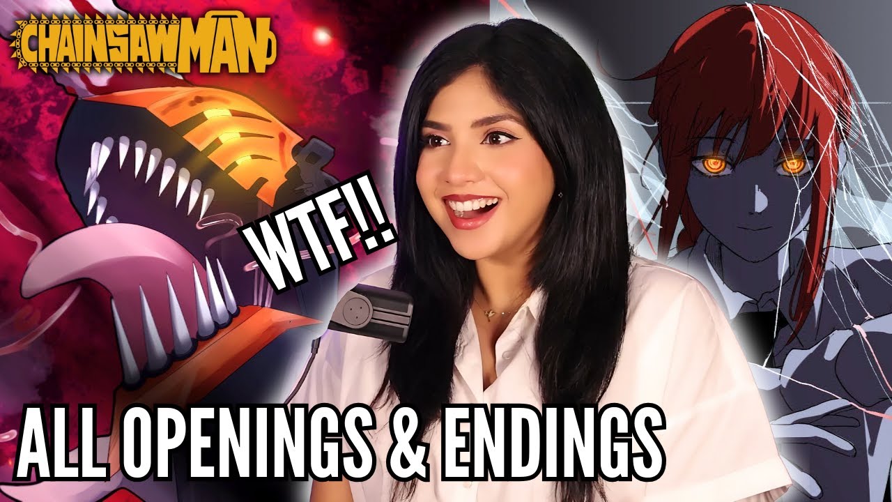WHAT AM I WATCHING?!! 🤯 | Chainsaw Man Opening and All Endings BLIND REACTION