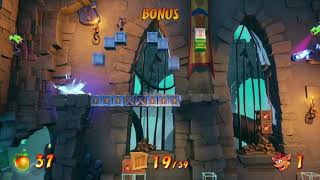 Crash Bandicoot 4: Cortex Island - Cortex Castle - Bonus Level, All Boxes 100% Complete