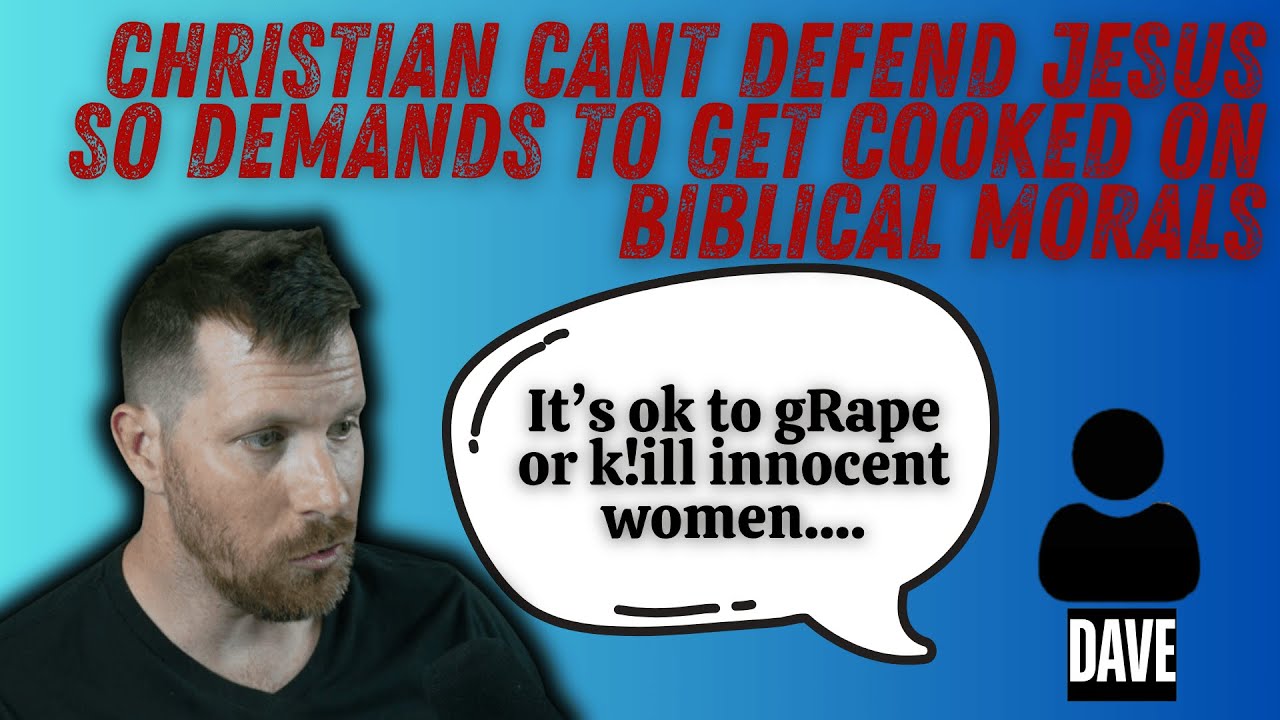 Christian slow roasted on Jesus then demands to get flame broiled on biblical morals.