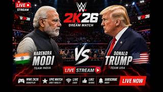 ⚡ Narendra Modi vs Donald Trump | WWE 2K26 EPIC BATTLE | LIVE NOW! 🔴 screenshot 5