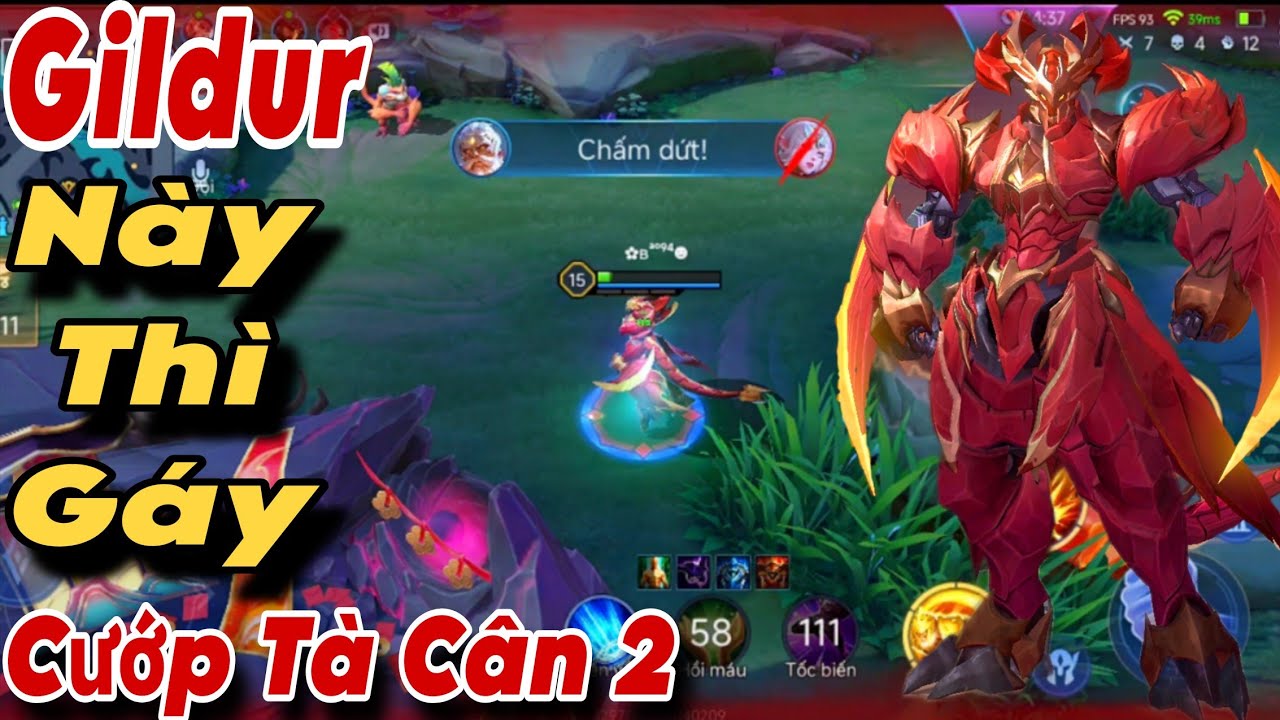 Gildur Full Phép Một Chưởng Trắng Máu Team Bạn Gáy Sớm Và Cái Kết 1 Ulti Cướp Tà Cân 2...