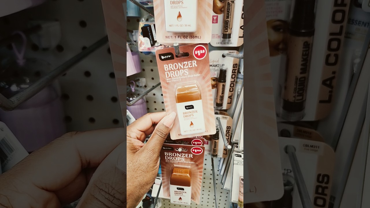 NEW AT THE DOLLAR TREE B.PURE BRONZER DROPS 