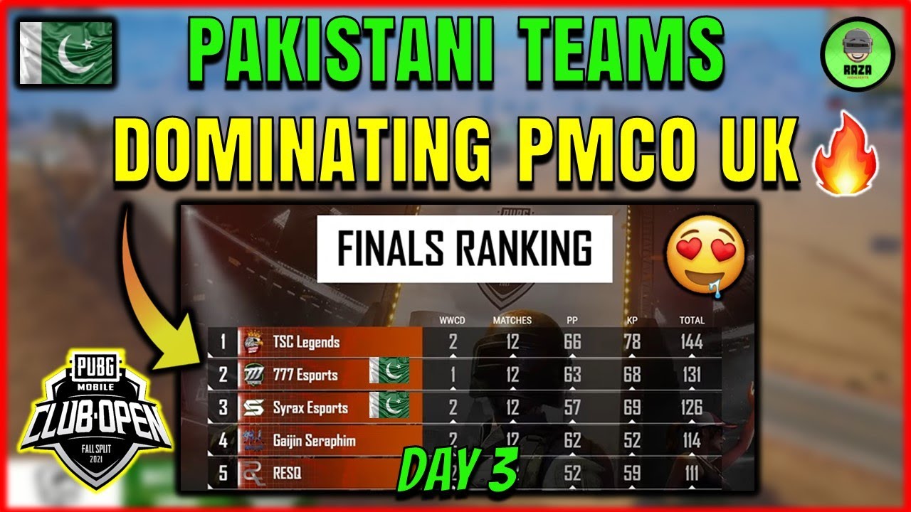 PAKISTANI TEAMS DOMINATION IN PMCO UK FINALS FT. 777 SYRAX ESPORTS