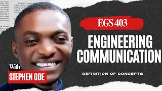 EGS 403 TECHNICAL WRITING TECHNIQUES. HOW TO WRITE TECHNICAL REPORTS AND DEFINE WORDS