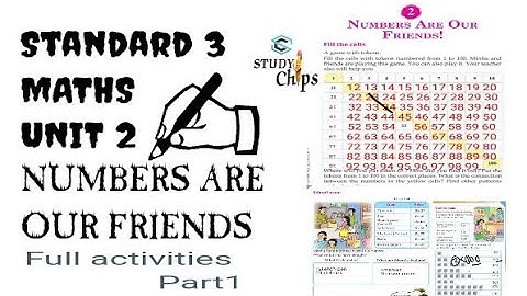 Class3 Maths UNIT 2 |NUMBERS ARE OUR FRIENDS|NEW BOOK 2024|full activities@STUDYChips_SC