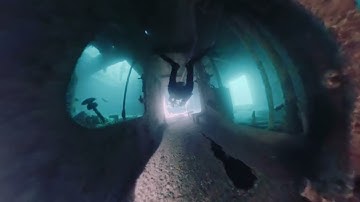 HMS Scylla Wreck Penetration - 2D 4K render with Insta360 X5