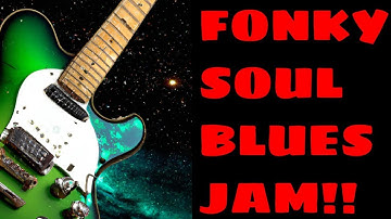 Super Funky Soul Blues Jam | Guitar Backing Track in D