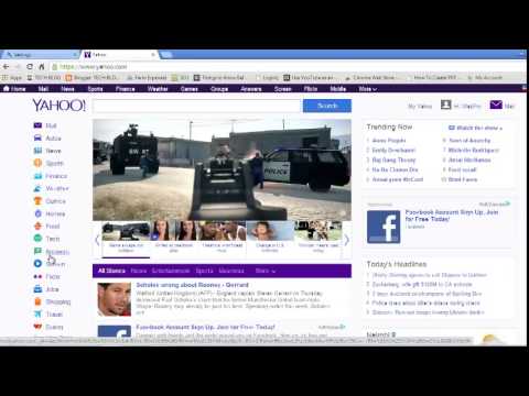 Make Yahoo My Home page On Google Chrome