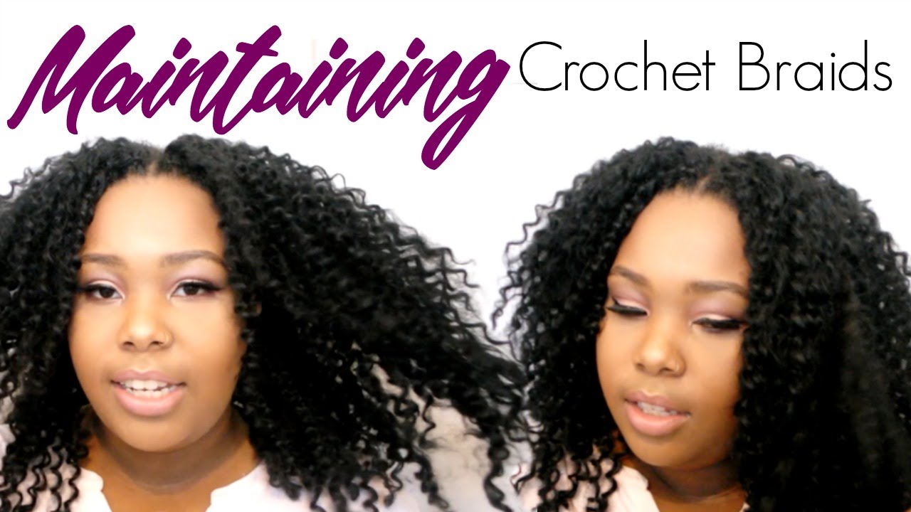 How to Maintain Crochet Braids + Nighttime Routine - YouTube