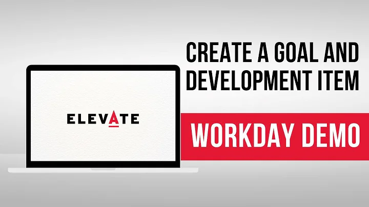 Démonstration Workday: Créez un objectif ou un élément de développement